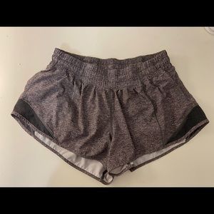 size 6 2.5 inch grey lulu lemon shorts